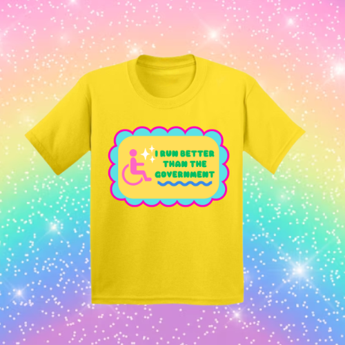 I run better than the goverment! - Sensory friendly inclusive T-Shirt