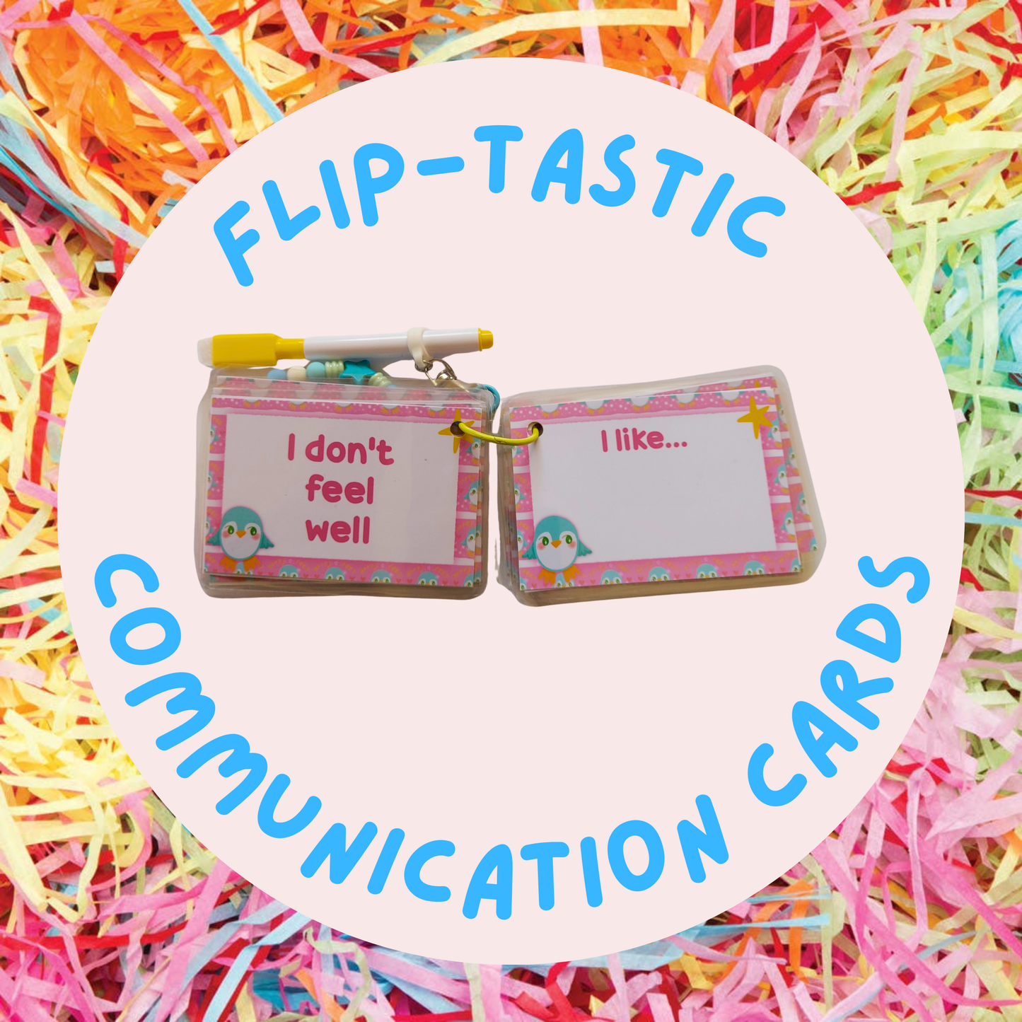 Flip Tastic Penguin Communication Cards