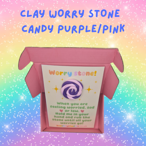 Clay Worry Stone - CANDY