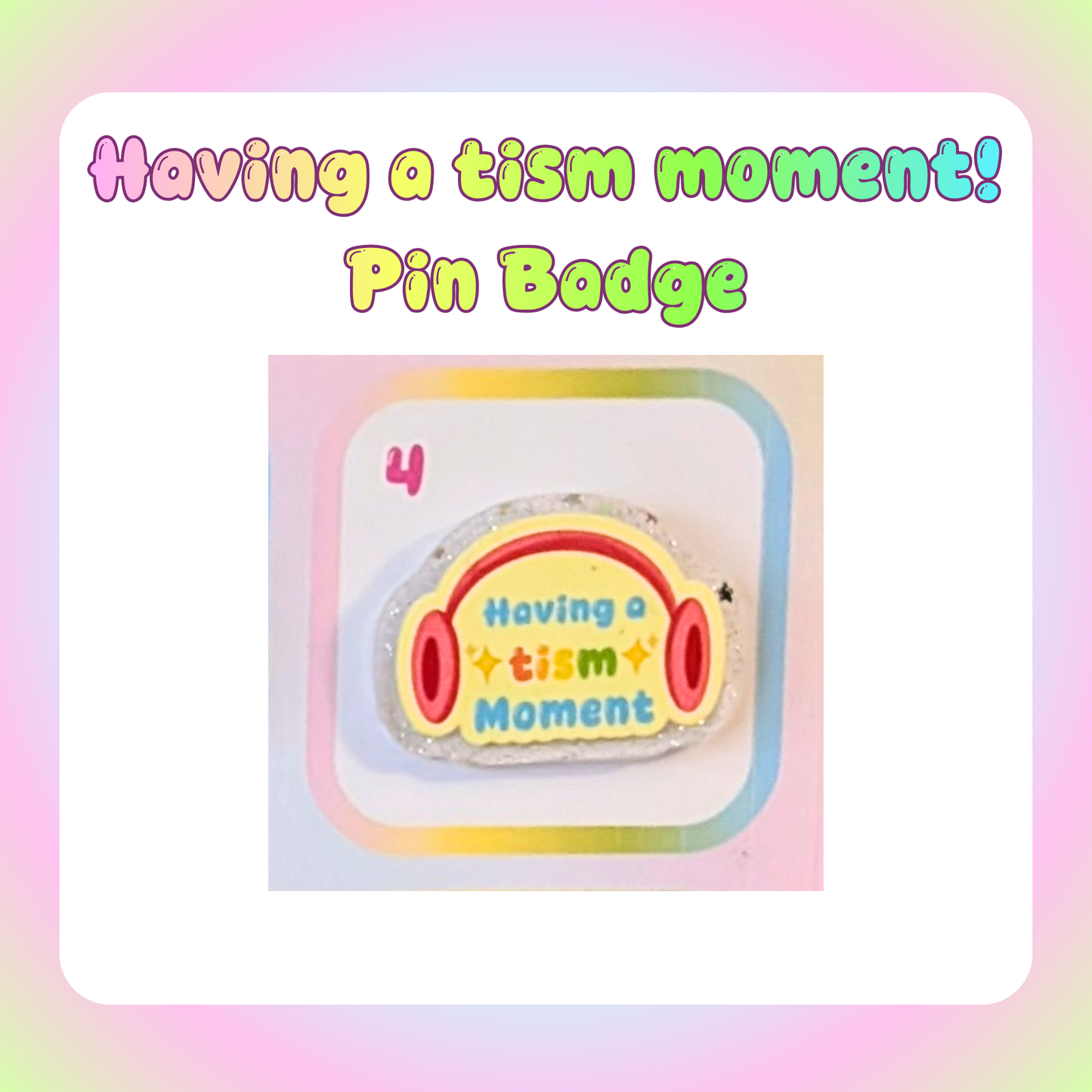 Having a tism moment! Pin Badge