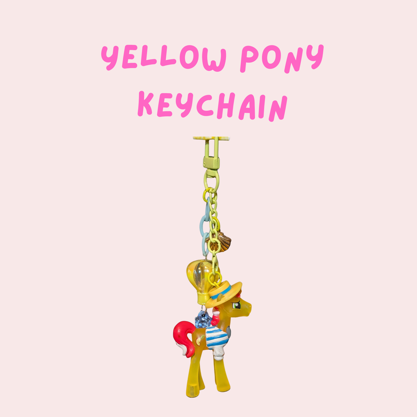 Yellow Pony keychain