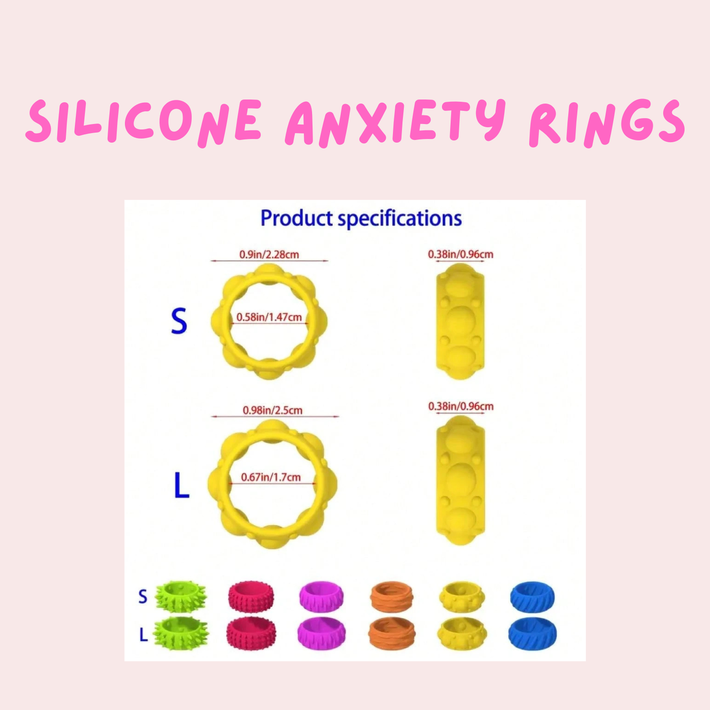 Silicone Anxiety Rings