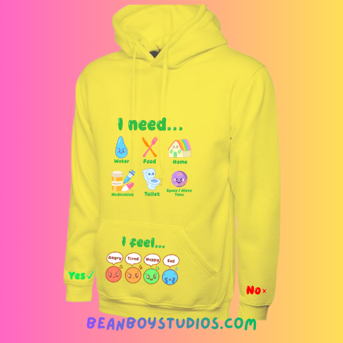 PREORDER: Sensory Friendly Tagless Communication Hoodie!