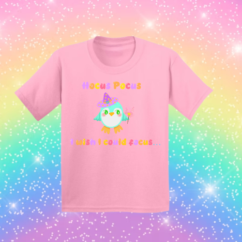 Hocus Pocus I Wish I Could Focus! - Sensory Friendly Inclusive T- Shirt