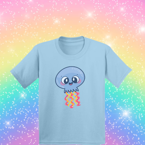 Jitters The Jellyfish! - Sensory Friendly Inclusive T- Shirt