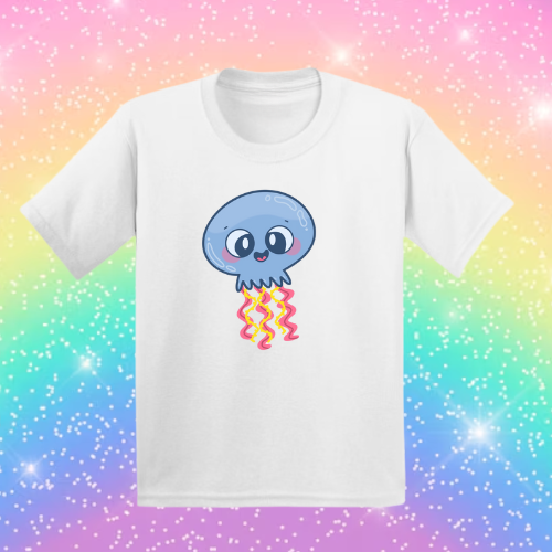 Jitters The Jellyfish! - Sensory Friendly Inclusive T- Shirt