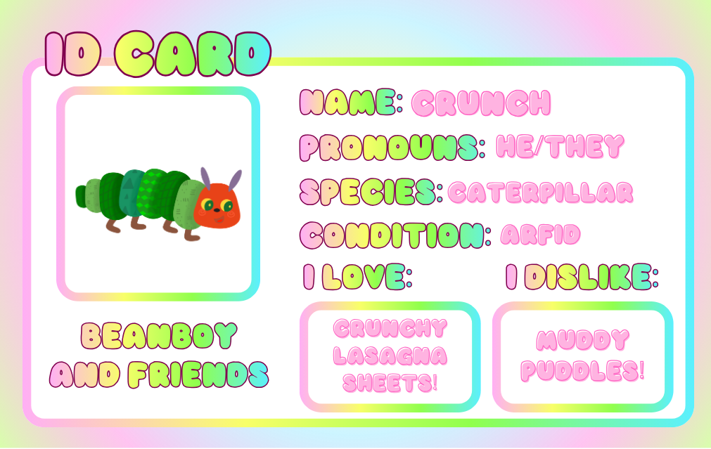 Crunch the Caterpillar! Pin Badge