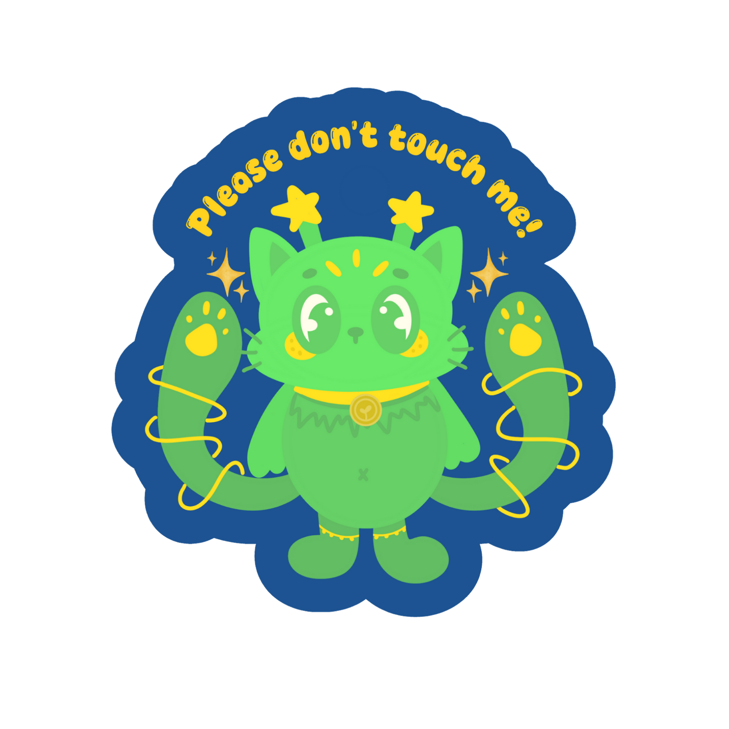 Glorp the Alien Kitty Sticker! ~ SPD