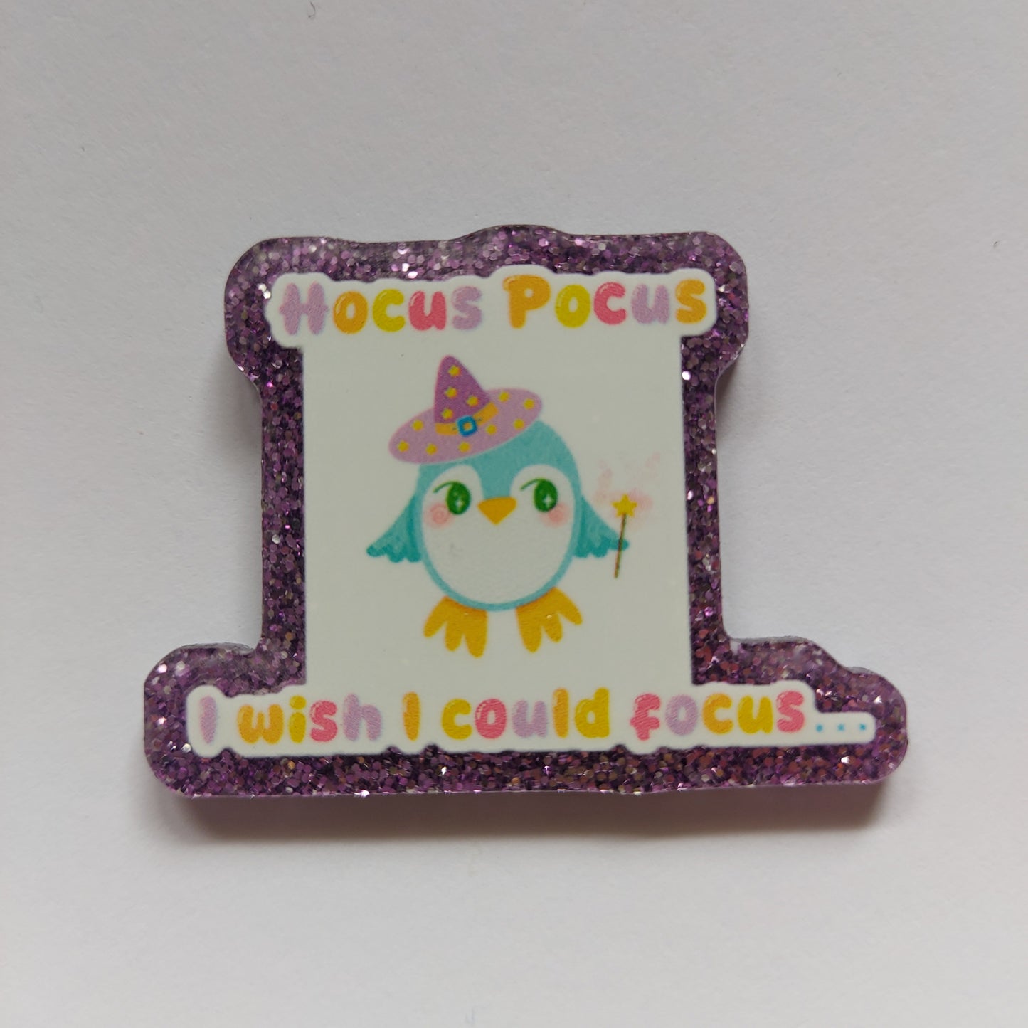 Hocus pocus I wish I could focus pin badge!