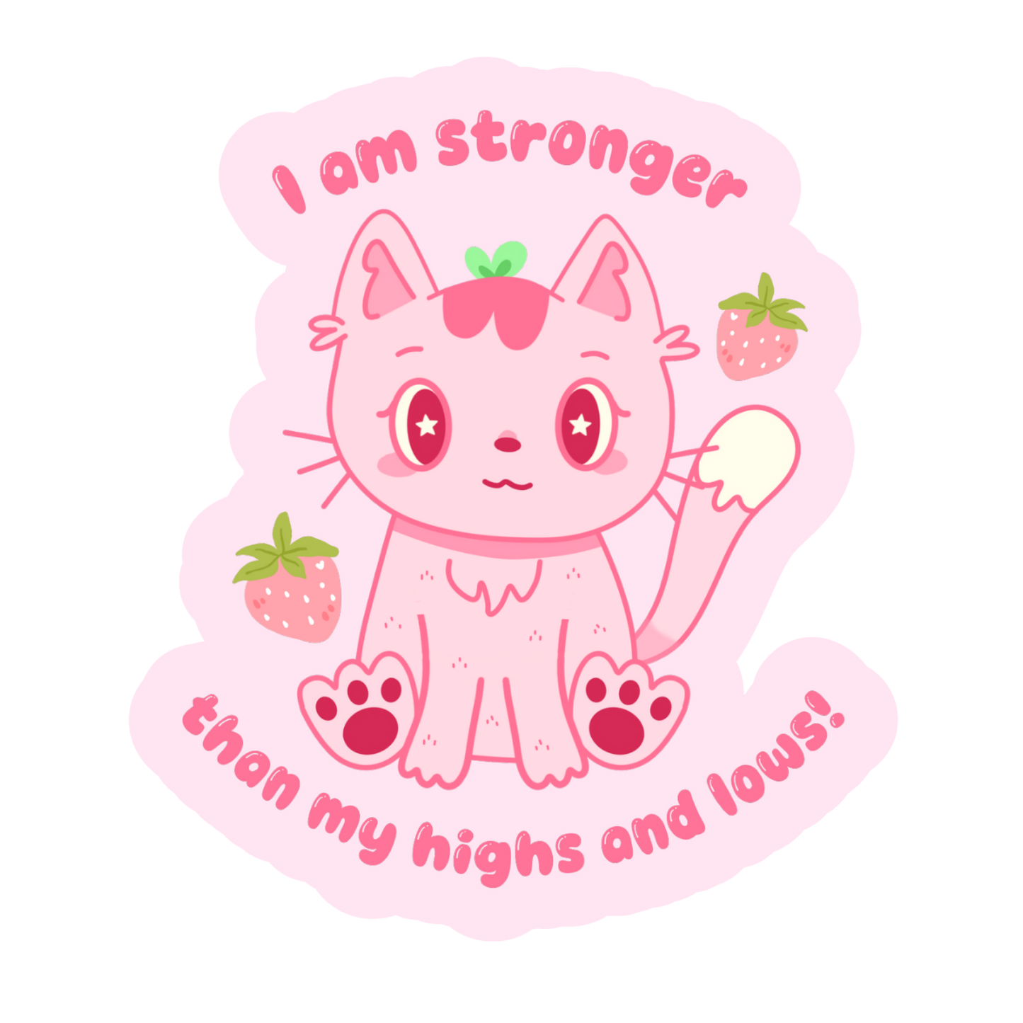 Cupcake the cat Sticker! ~ EUPD/BPD