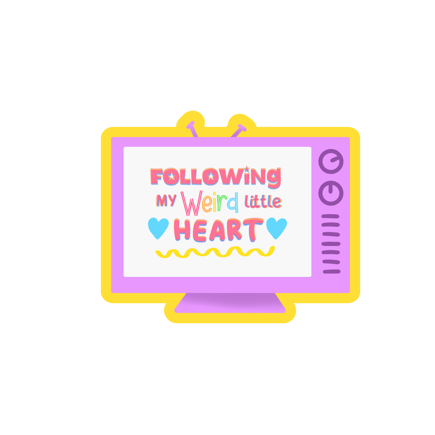 Following My Weird Little Heart Sticker! ~ Inner Child Healing