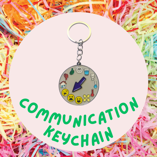 Communication Spinner Keychain