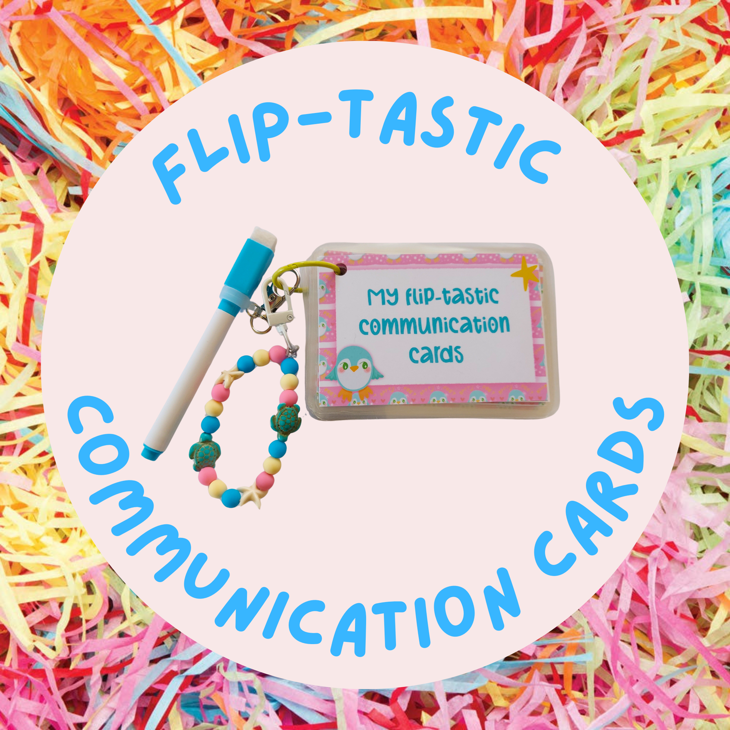 Flip Tastic Penguin Communication Cards