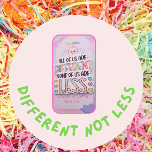 All of us are different none of us are less pin badge
