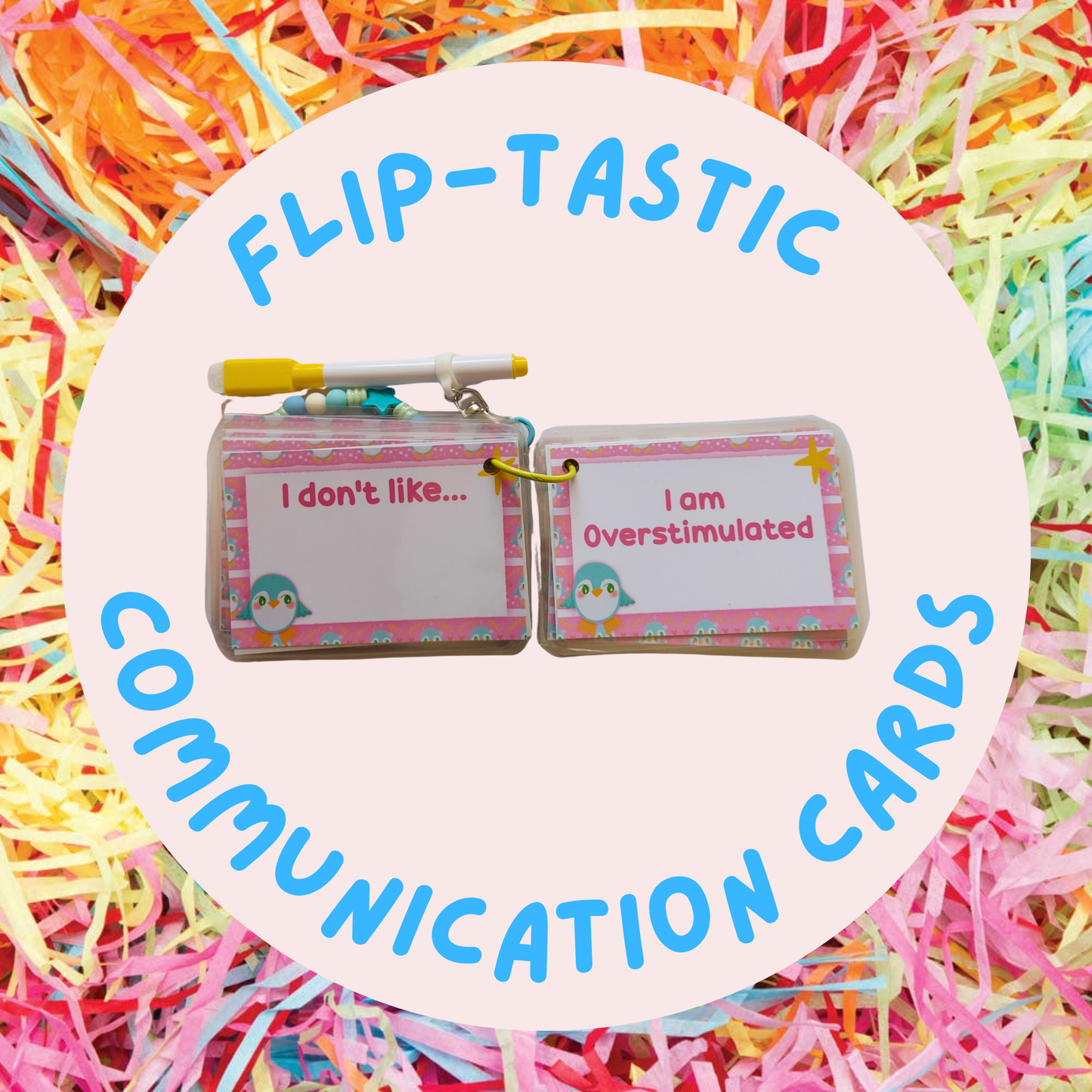 Flip Tastic Penguin Communication Cards