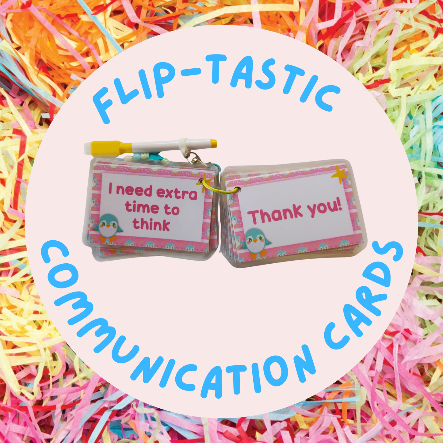 Flip Tastic Penguin Communication Cards