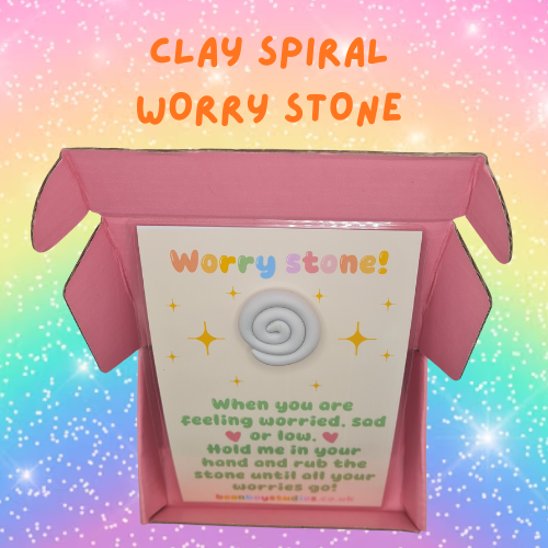 Clay Worry Stone - SPIRAL