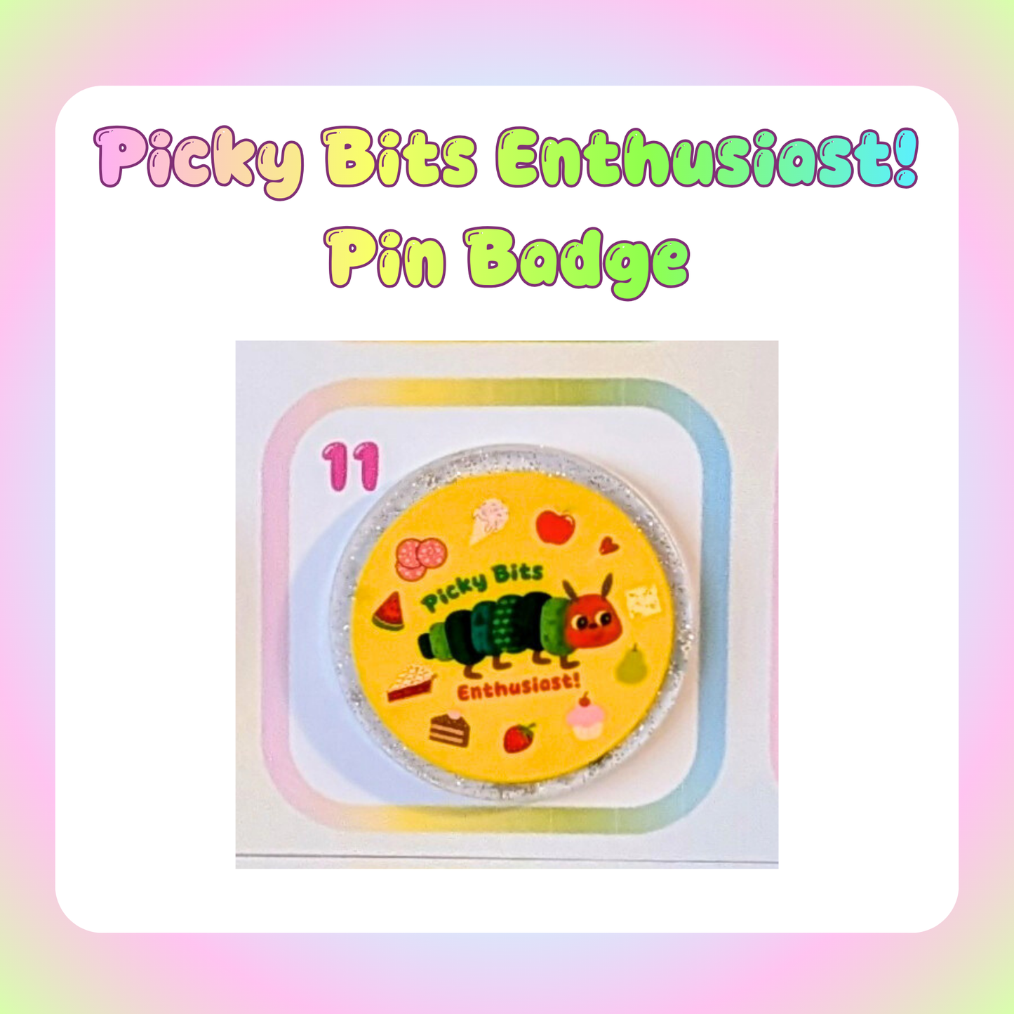 Picky Bits Enthusiast! Pin Badge