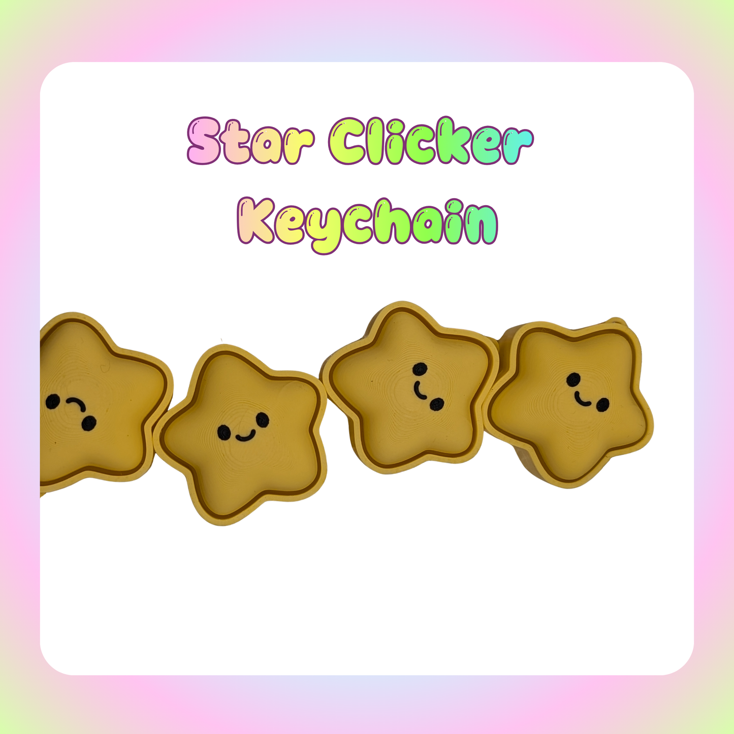 Star Clicker Keychain