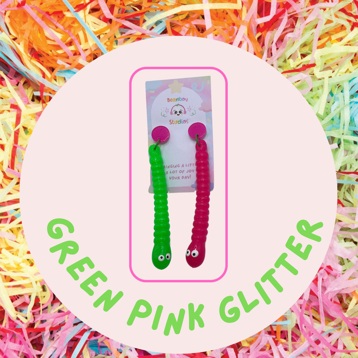 Gummy Worm Earrings
