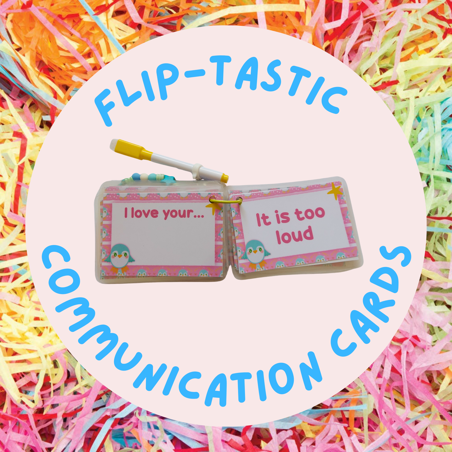 Flip Tastic Penguin Communication Cards