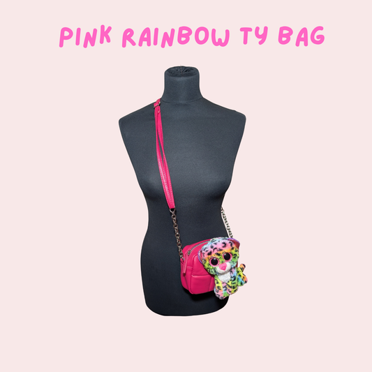 Pink Rainbow TY Bag
