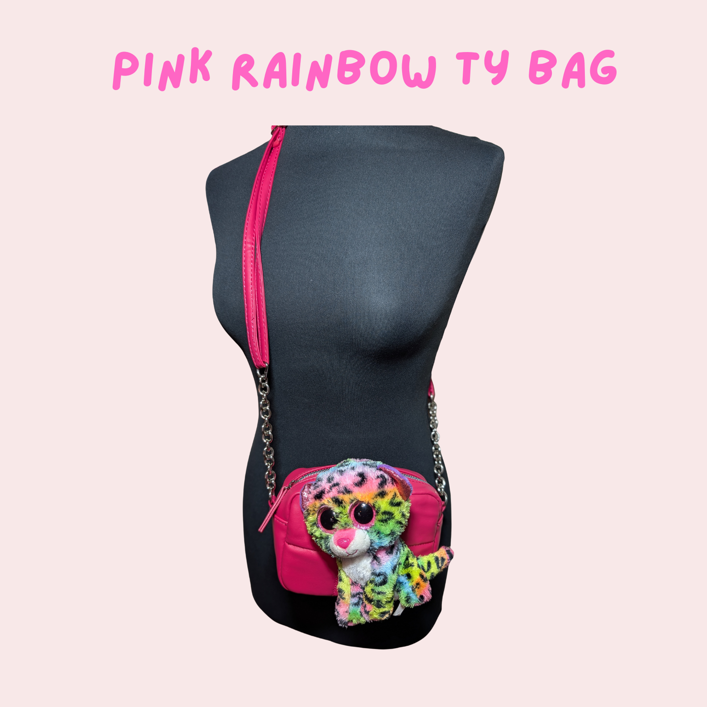 Pink Rainbow TY Bag
