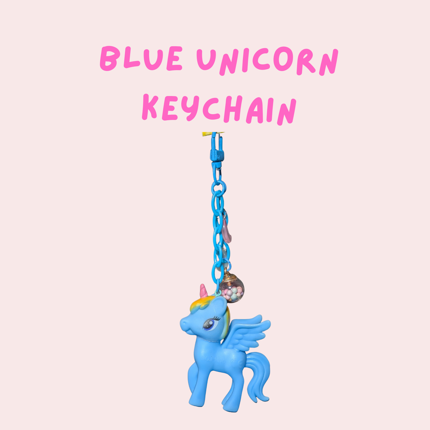 Blue Unicorn keychain