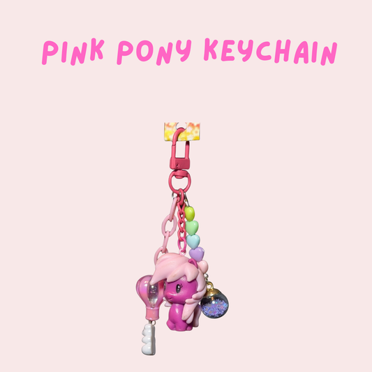 Pink Pony keychain