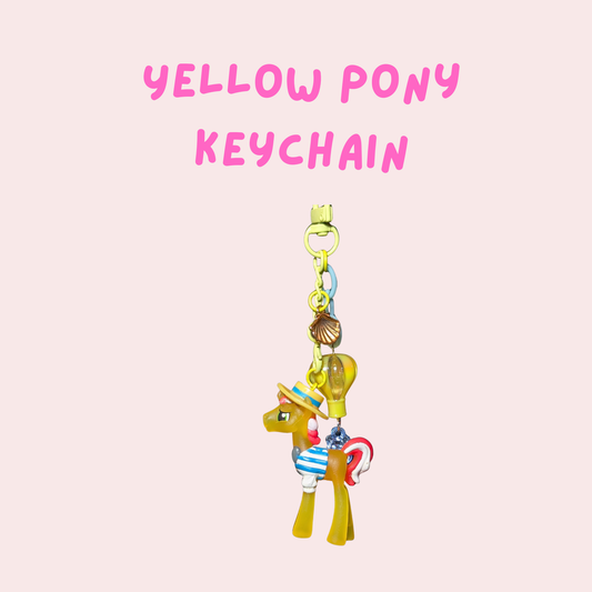Yellow Pony keychain