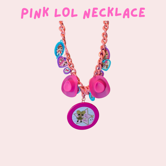Pink LOL necklace
