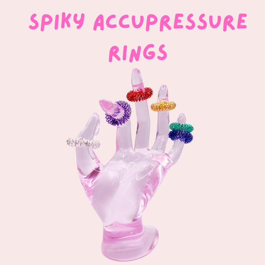 Spiky Sensory Acupressure Anxiety Rings