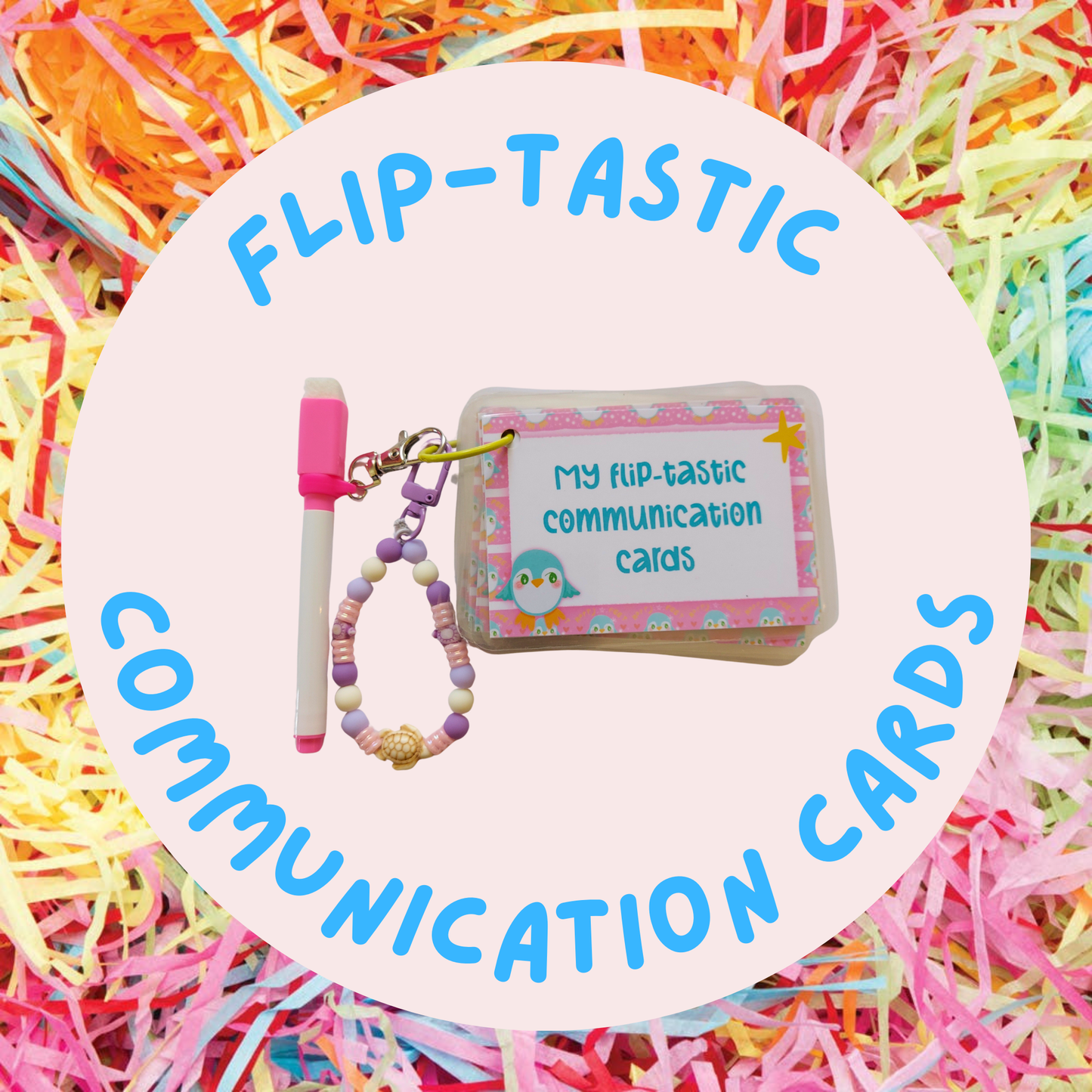Flip Tastic Penguin Communication Cards