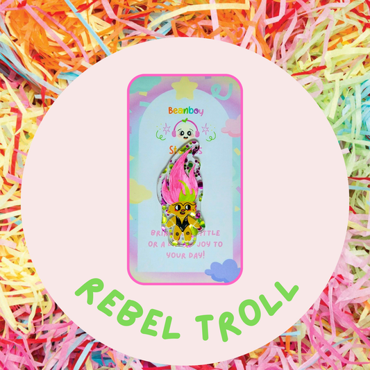 Rebel Troll Pin Badge