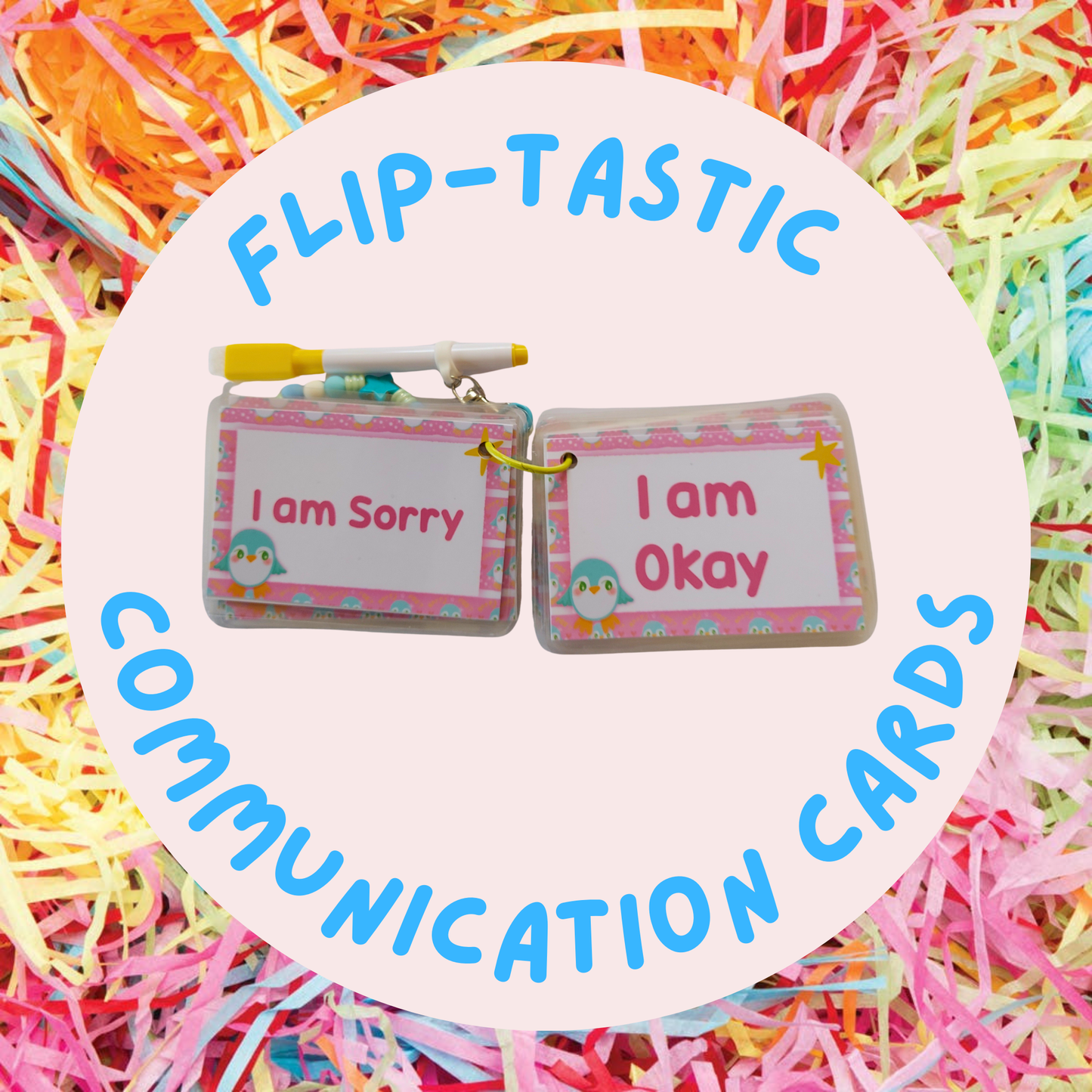 Flip Tastic Penguin Communication Cards