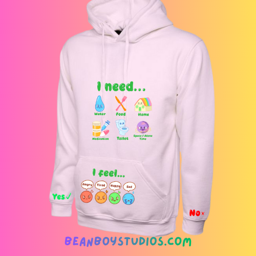 PREORDER: Sensory Friendly Tagless Communication Hoodie!