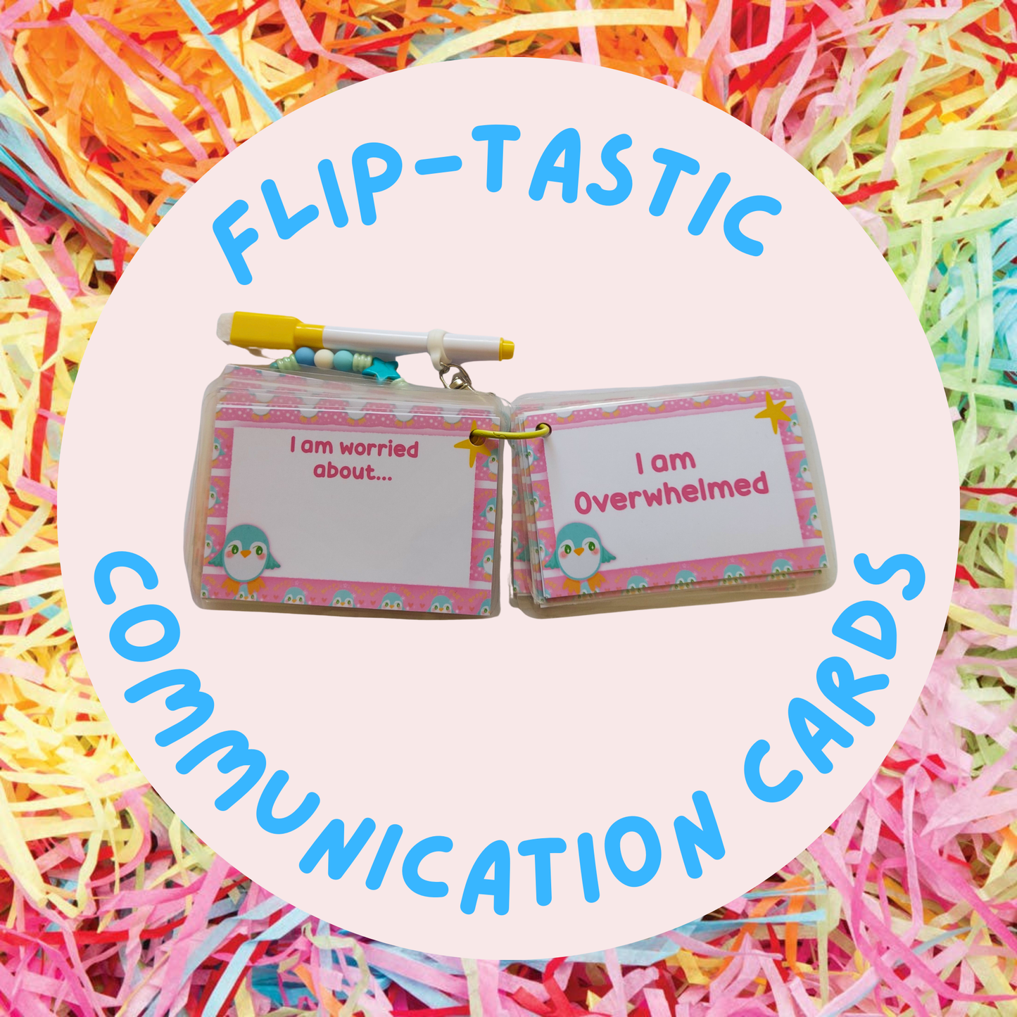 Flip Tastic Penguin Communication Cards