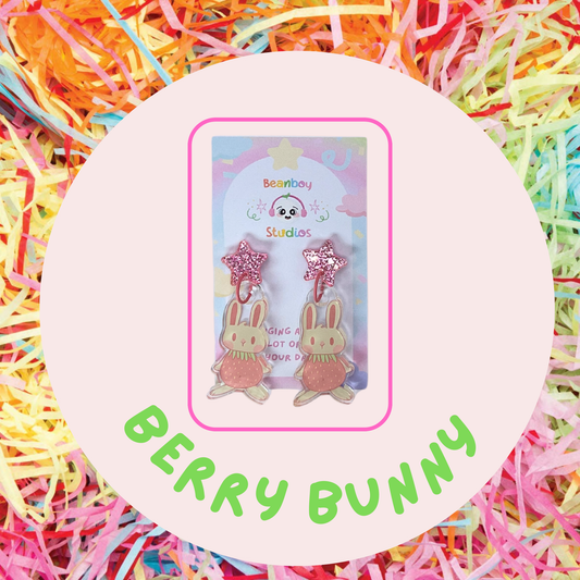 Berry Bunny Earrings