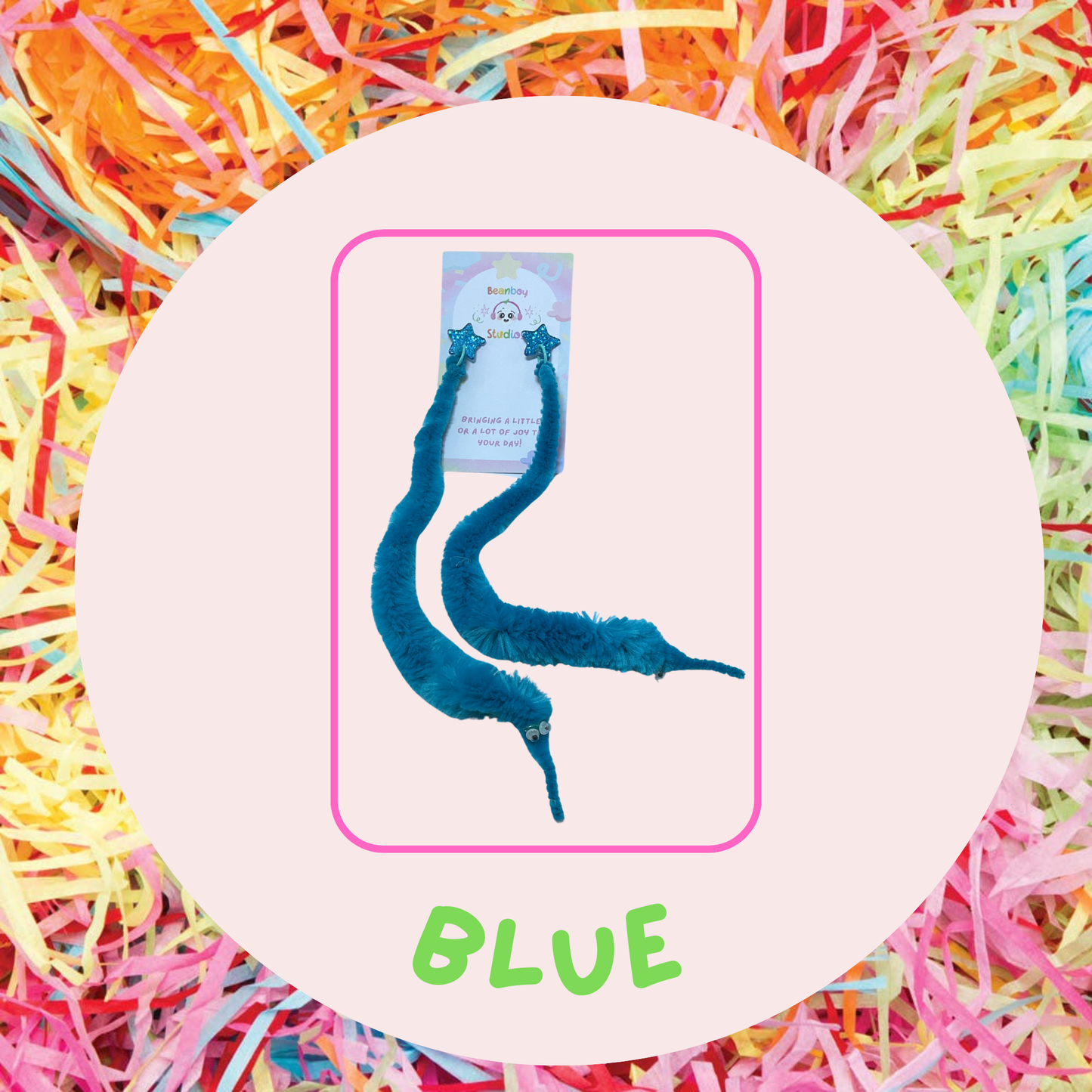 Fluffy Worms Earrings