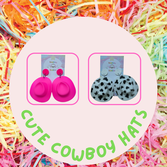 Cute Cowboy Hats Earrings