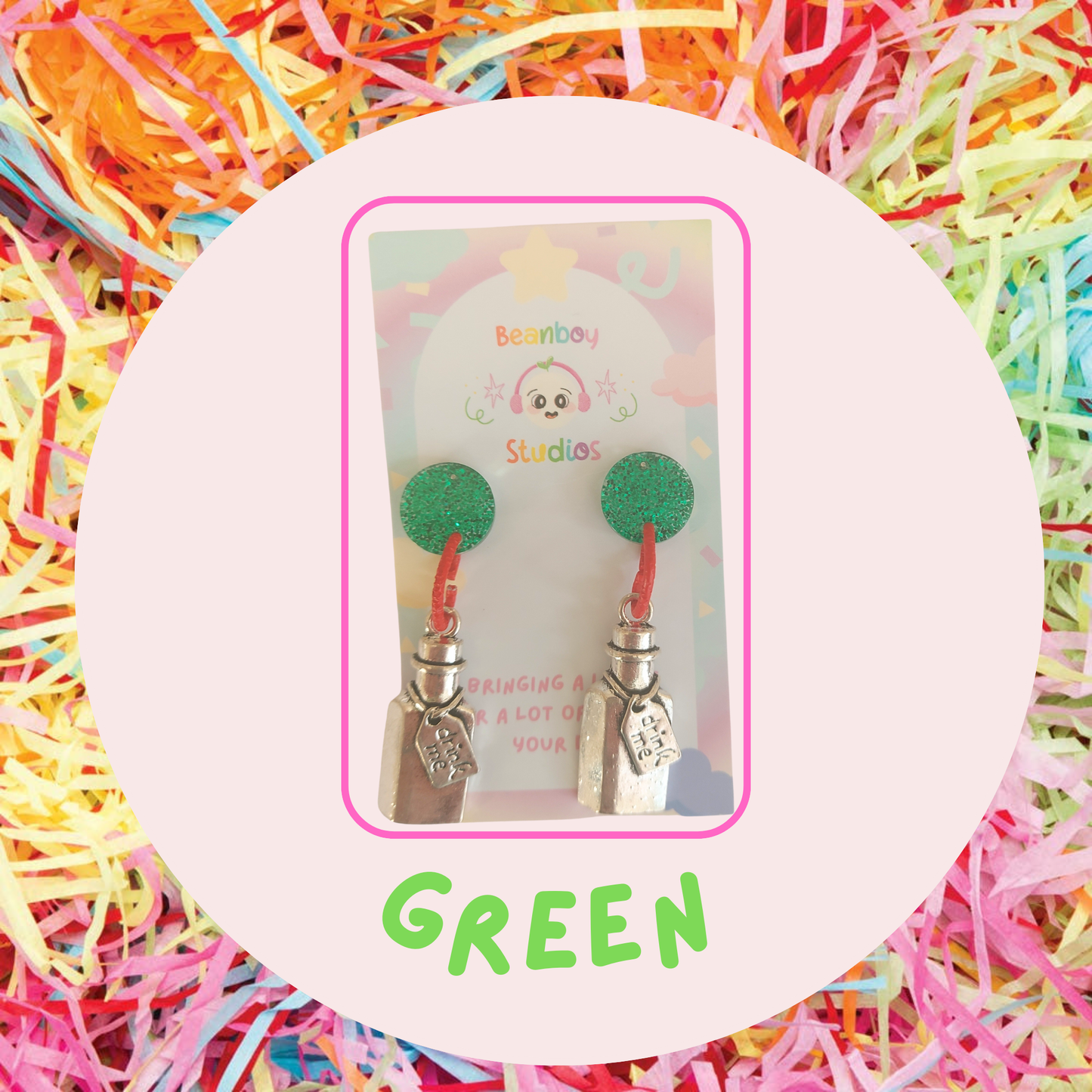 Wonderland Drink Me Earrings