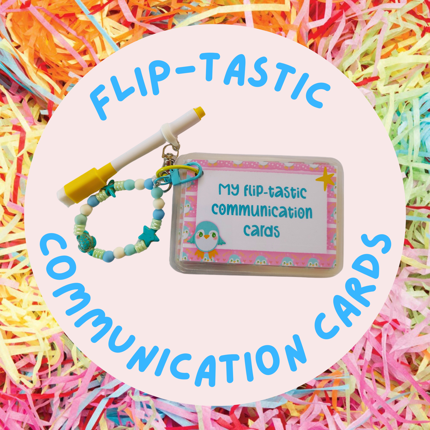 Flip Tastic Penguin Communication Cards