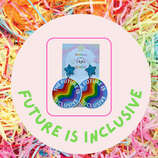 The Future Is Inclusive Rainbow Earrings