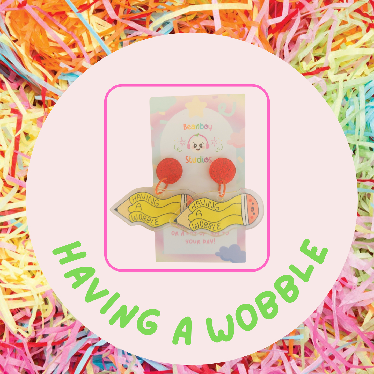 Having A Wobble Pencil Earrings