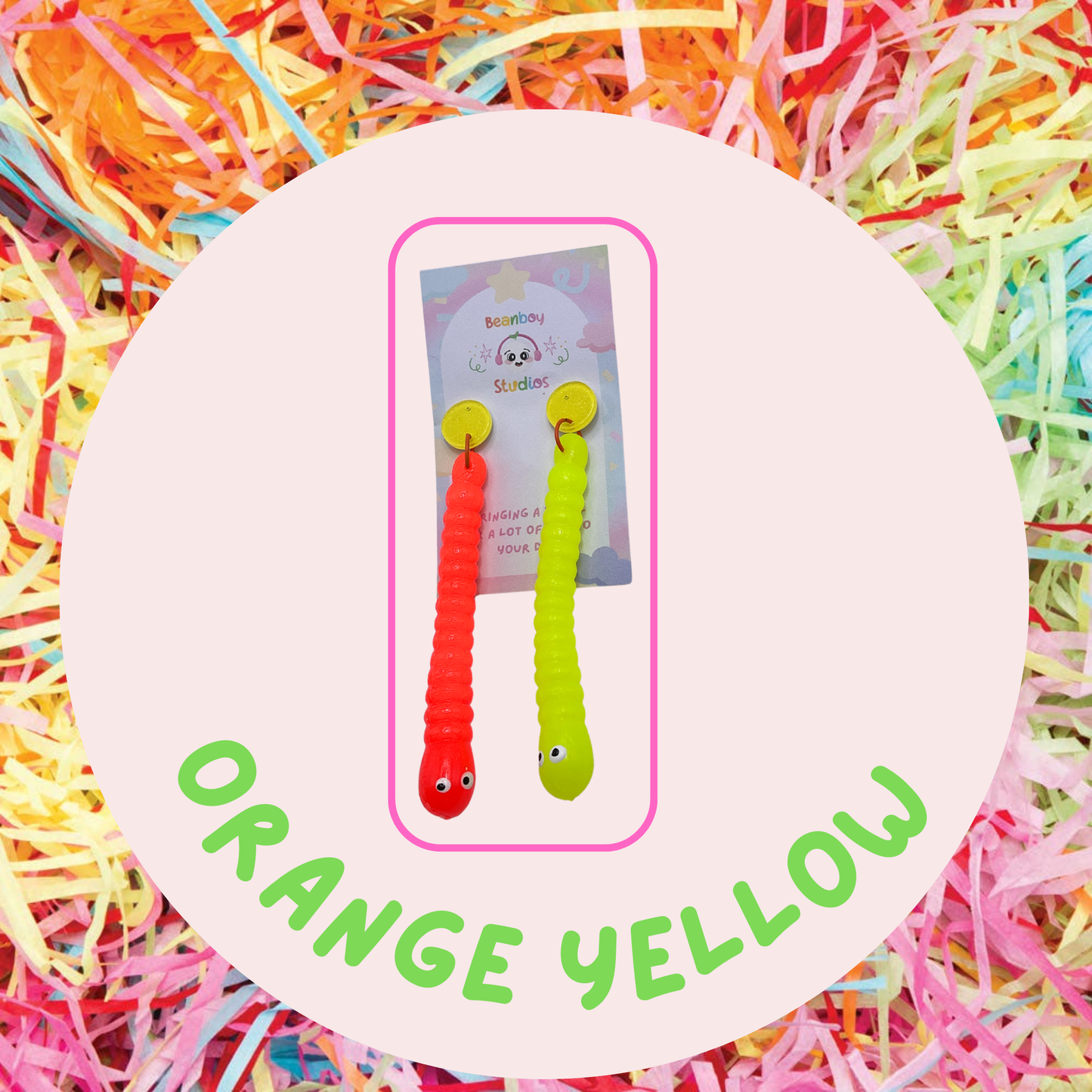 Gummy Worm Earrings