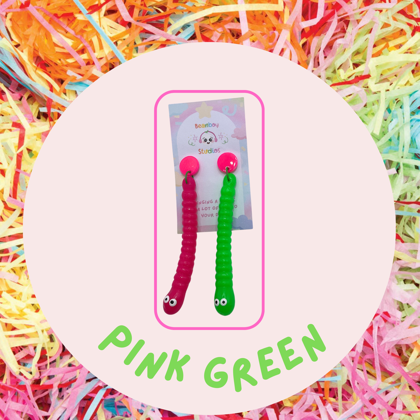 Gummy Worm Earrings