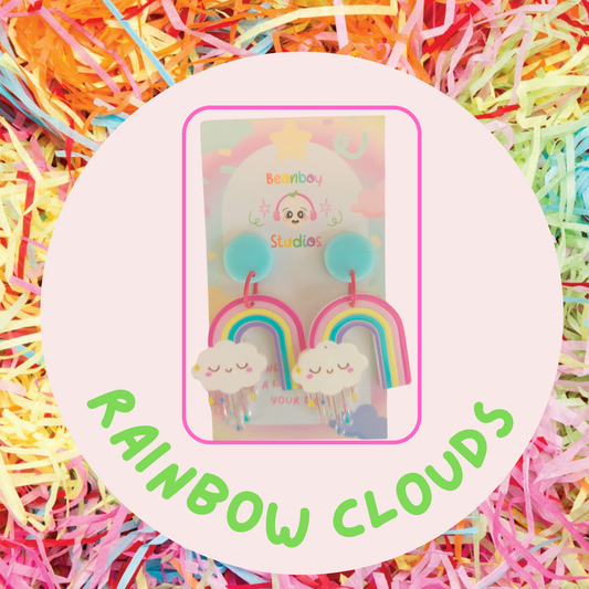 Rainbow Cloud Earrings