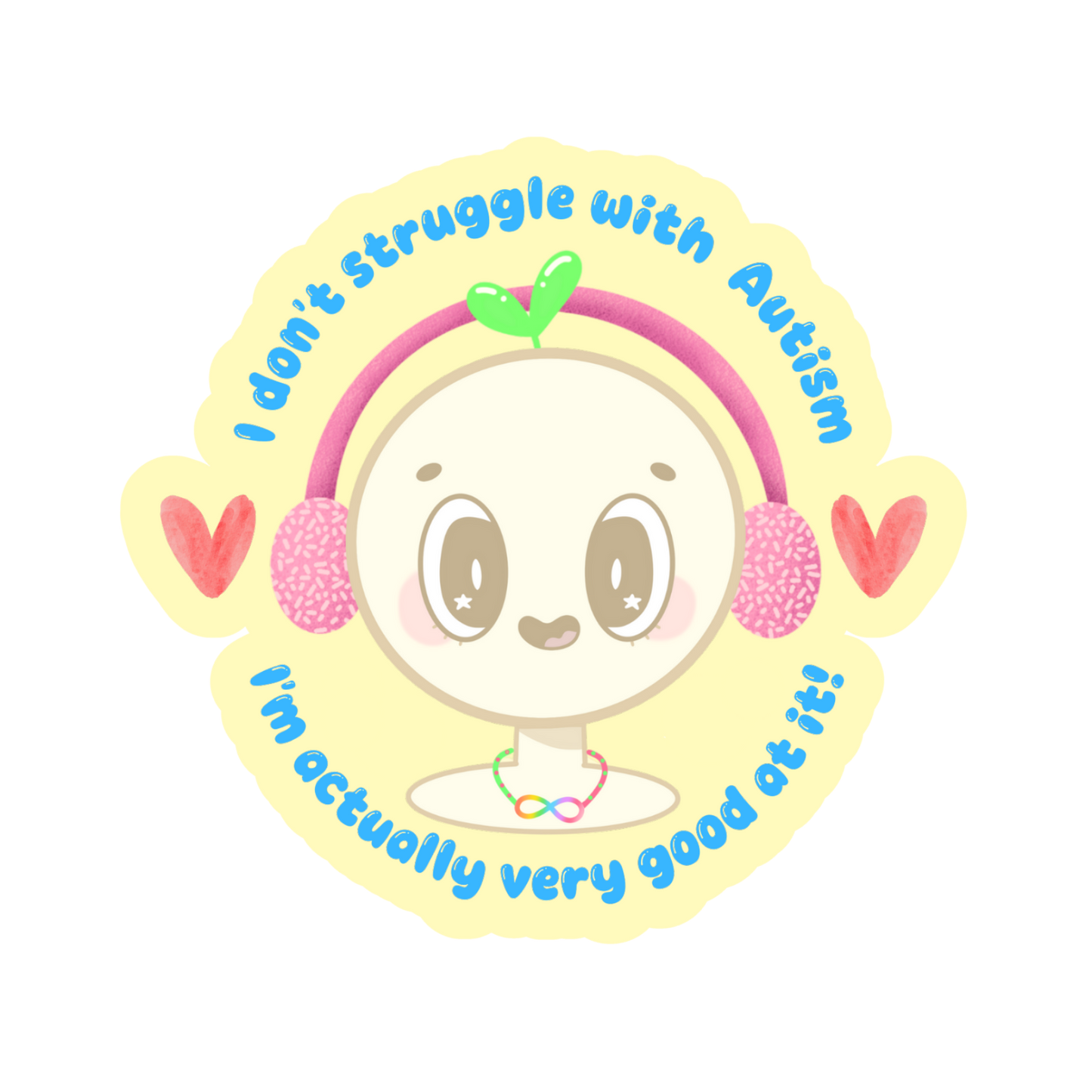 Beanboy Autistic Sticker! ~ Autism