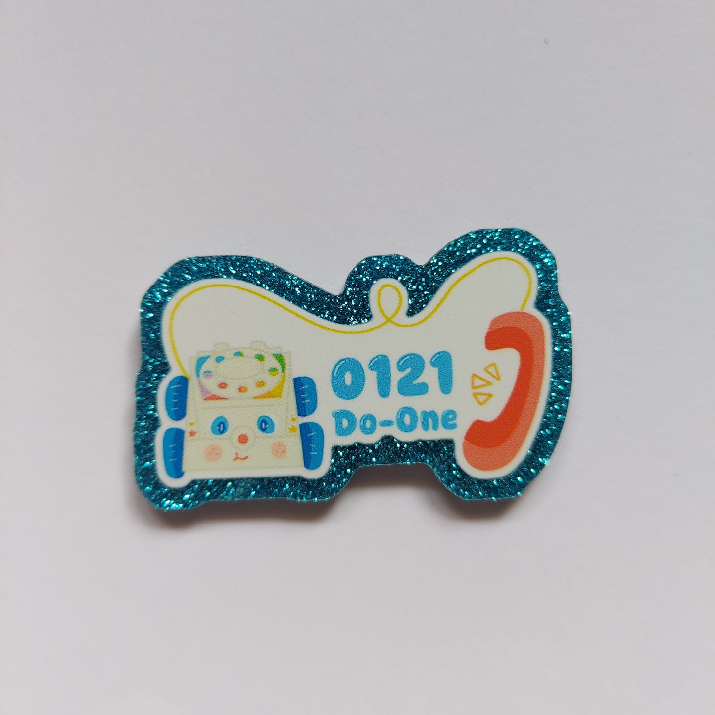 0121 do one glitter pin badge!
