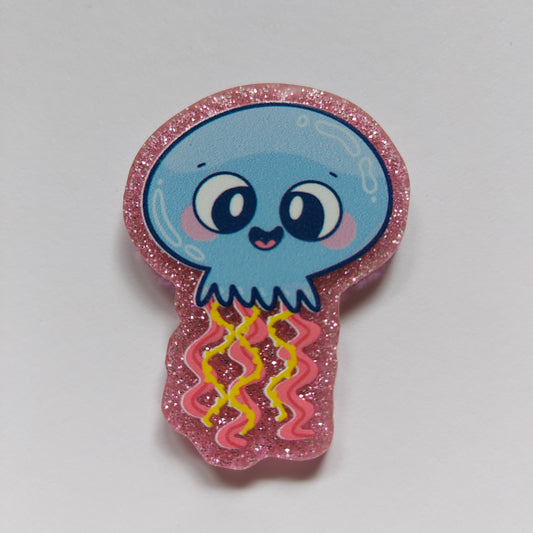 Jitters the jellyfish pin badge!